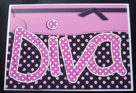 A5 Polka Dot Diva Scallop Corner Side Stacker Topper by Charlie Angel