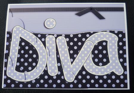 A5 Polka Dot Diva Scallop Corner Side Stacker Topper by Charlie Angel