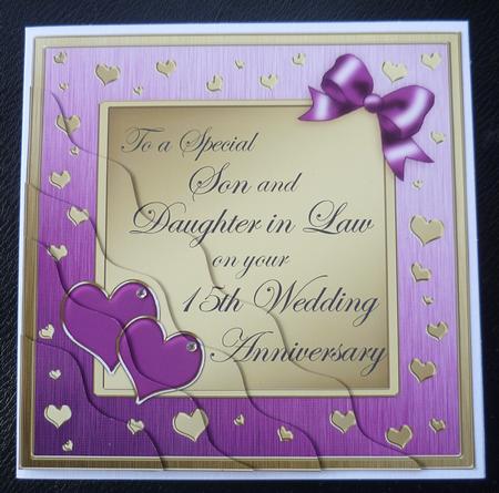 Son and Daughter in Law 15th Wedding Anniversary by Charlie Angel