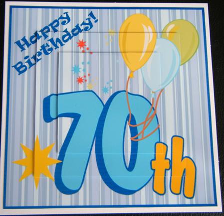 Male 70th Birthday Card by Charlie Angel