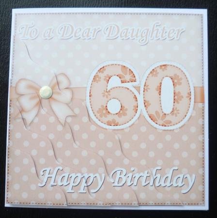 60th Birthday Daughter Felties Wavy Corner Side Stacker by Charlie Angel