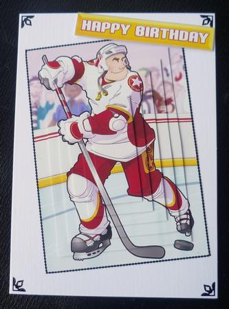 Ice Hockey Dude Pyramid by Charlie Angel