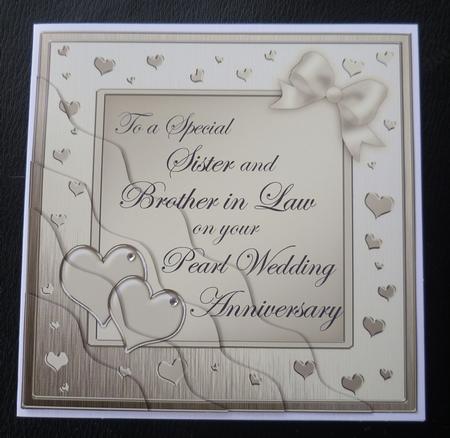 Sister and Brother in Law Pearl Wedding Anniversary by Charlie Angel