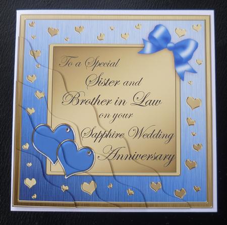 Sister and Brother in Law Sapphire Wedding Anniversary by Charlie Angel
