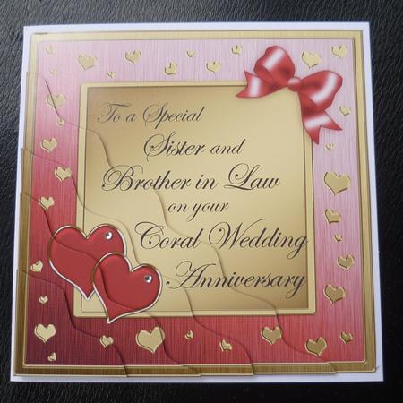 Sister and Brother in Law Coral Wedding Anniversary by Charlie Angel