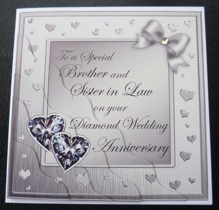 Brother and Sister in Law Diamond Wedding Anniversary by Charlie Angel