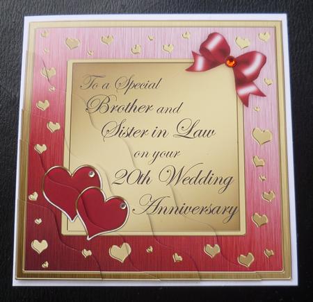 Brother and Sister in Law 20th Wedding Anniversary by Charlie Angel