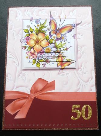 Floral Butterfly Pyramage Card by Charlie Angel