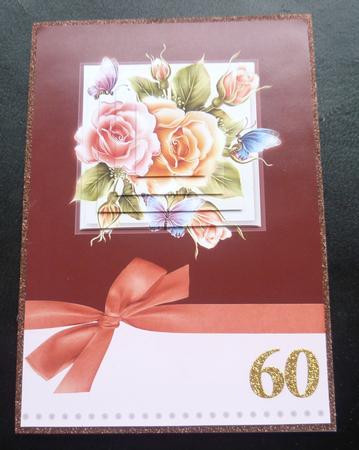 Floral Butterfly Rose Pyramage Card by Charlie Angel