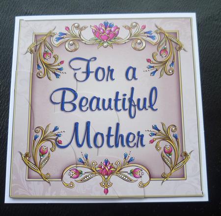 Bejeweled Sentiment - Beautiful Mother - Corner Stacker by Charlie Angel