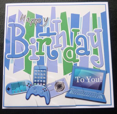 Birthday Gadgets Games N Gizmos Wavy Corner Side Stacker Top by Charlie Angel