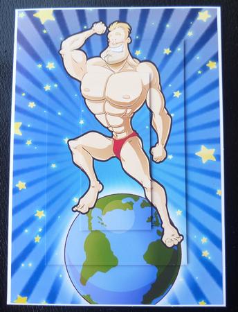 Muscleman Dude A4. by Charlie Angel