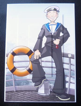 Navy Sailor Dude A4. by Charlie Angel