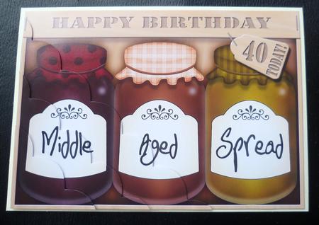 A5 Novelty Middle Aged 40th Birthday Jams N Chutney by Charlie Angel