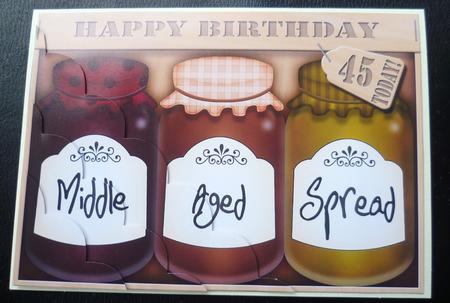 A5 Novelty Middle Aged 45th Birthday Jams N Chutney by Charlie Angel