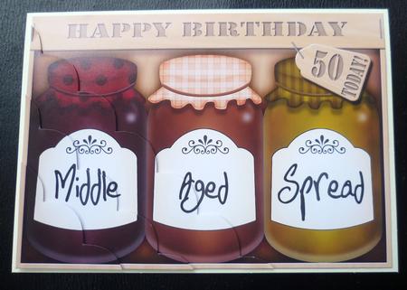 A5 Novelty Middle Aged 50th Birthday Jams N Chutney by Charlie Angel