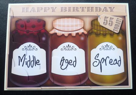 A5 Novelty Middle Aged 55th Birthday Jams N Chutney by Charlie Angel