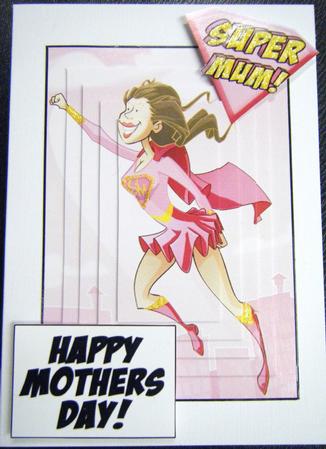Supermum Mother's Day Pyramid. Pink. by Charlie Angel