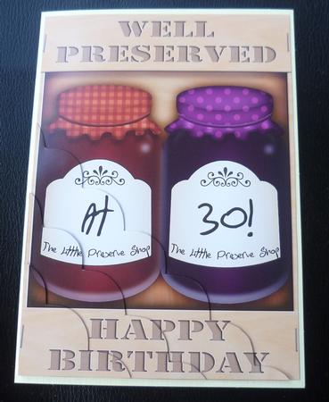 A5 Well Preserved 30th Birthday Jams Scalloped Corner by Charlie Angel