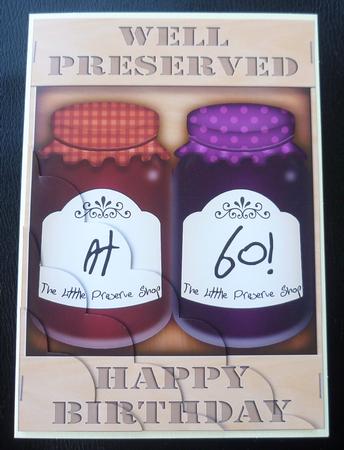 A5 Well Preserved 60th Birthday Jams Scalloped Corner by Charlie Angel