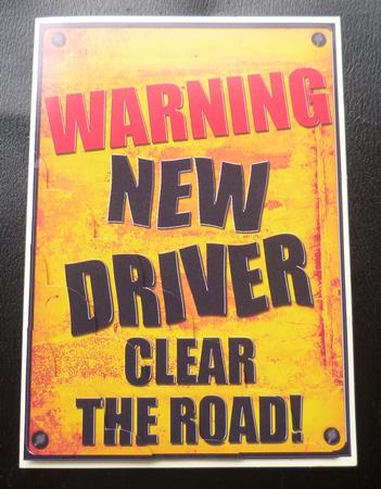 A5 Fun Novelty New Driver Scallop Corner Side Stacker by Charlie Angel