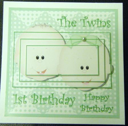 Twins - Boy Girl - 1st Birthday by Charlie Angel