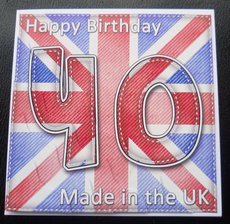 Flying the Flag Uk 40th Birthday Wavy Corner Side Stacker by Charlie Angel
