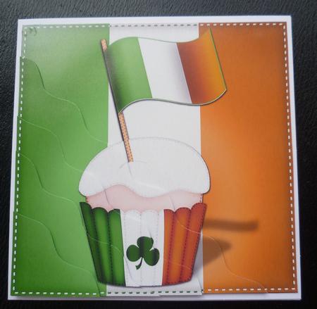 Flying the Flag Ireland Cupcake Wavy Corner Side Stacker by Charlie Angel