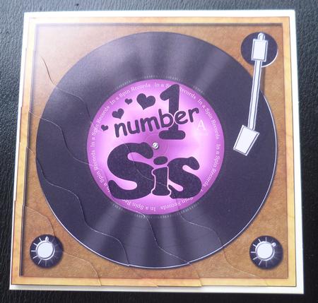 Number 1 Sis Record Wavy Corner Side Stacker Topper by Charlie Angel