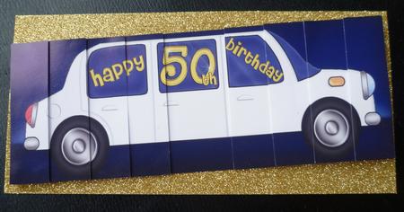 50th Birthday Dl Stretch Limousine Side Stacker by Charlie Angel
