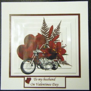 Bike with Hearts and Red Lillies by Charlie Angel