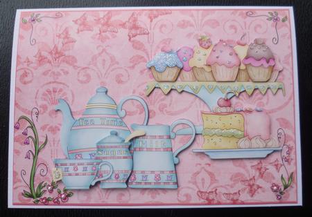 The Garden Tea Party Step by Step Card by Charlie Angel