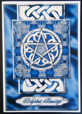 Litha Greetings Card Front with Step by Step by Charlie Angel