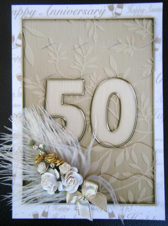 A5 Elegant Metallic Words Wavy Edged Side Stacker by Charlie Angel
