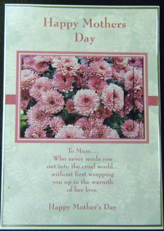 Floral Mothers Day Card Front by Charlie Angel