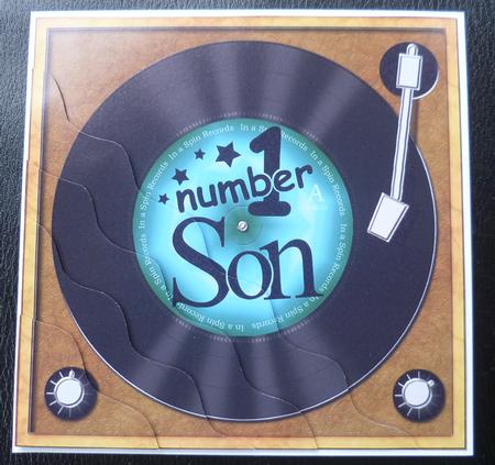 Number 1 Son Record Wavy Corner Side Stacker Topper by Charlie Angel
