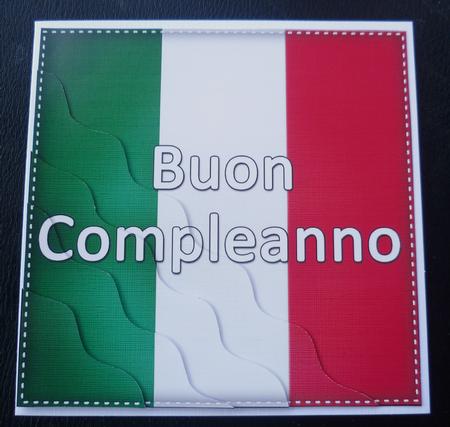 Flying the Flag Italian Happy Birthday by Charlie Angel
