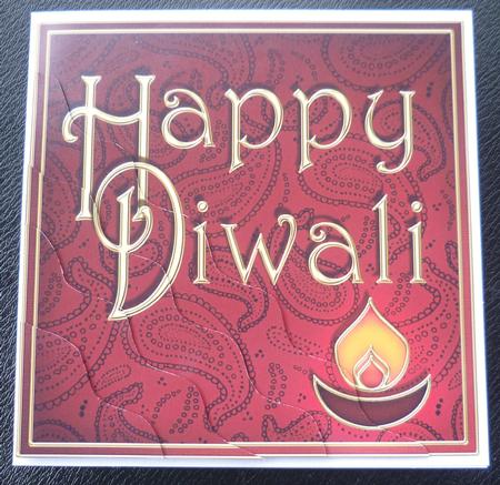 Diwali Festival of Lights Wavy Corner Side Stacker Topper by Charlie Angel