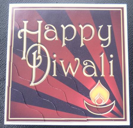 Diwali Festival of Lights Wavy Corner Side Stacker Topper by Charlie Angel
