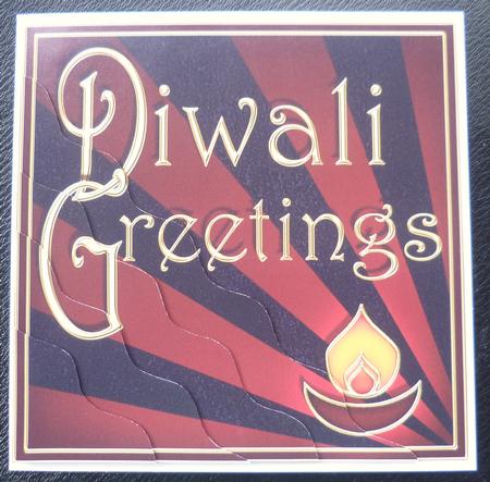 Diwali Festival of Lights Wavy Corner Side Stacker Topper by Charlie Angel