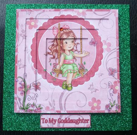 The Flower Swing Inverted Pyramid Card by Charlie Angel