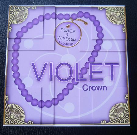 Chakra Violet 5in Quad Corner Stacker by Charlie Angel