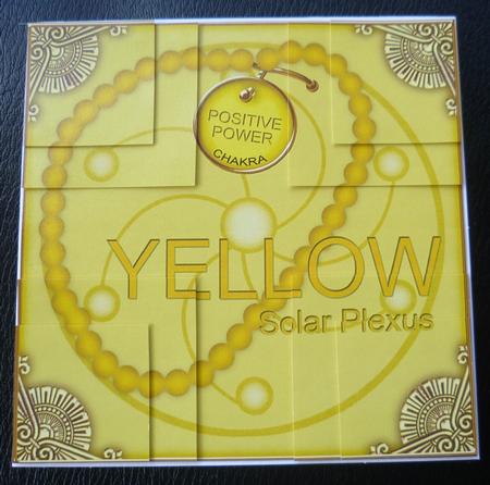 Chakra Yellow 5in Quad Corner Stacker by Charlie Angel