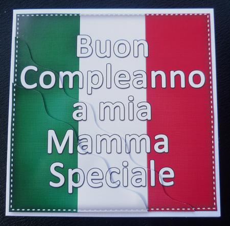 Flying the Flag Italian Happy Birthday Special Mum by Charlie Angel