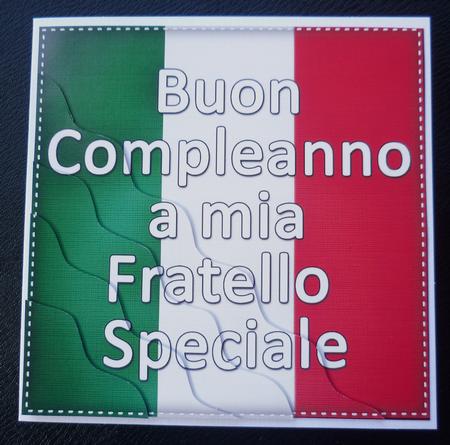 Flying the Flag Italian Happy Birthday Special Brother by Charlie Angel