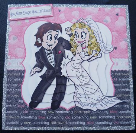 Wedding Dance -  Modern Wedding Bracket Pyramid Card by Charlie Angel