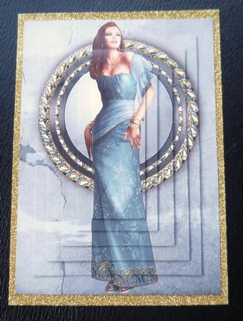 Art Deco Lady Pearl (aqua) Pyramid by Charlie Angel