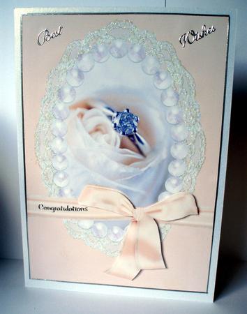 Engagement Card Ring in a Rose Sh0063 by Charlie Angel