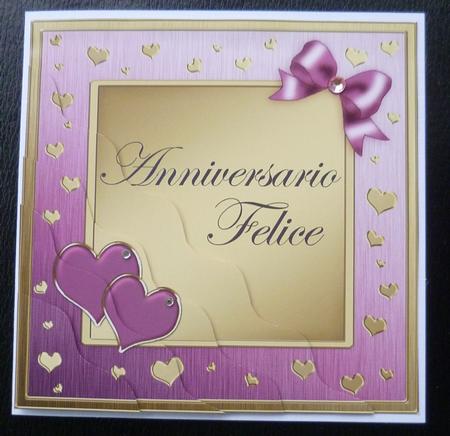 Italian Anniversary Wavy Corner Side Stacker Topper by Charlie Angel