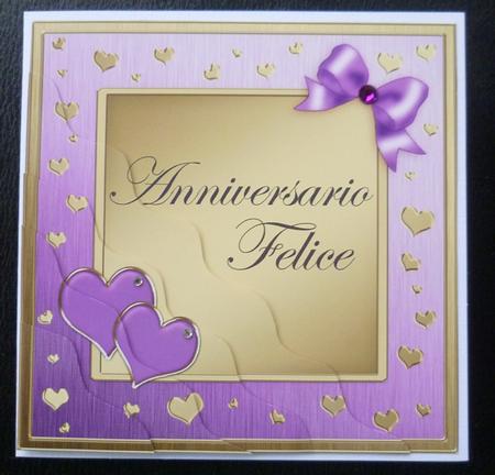 Italian Anniversary Wavy Corner Side Stacker Topper by Charlie Angel